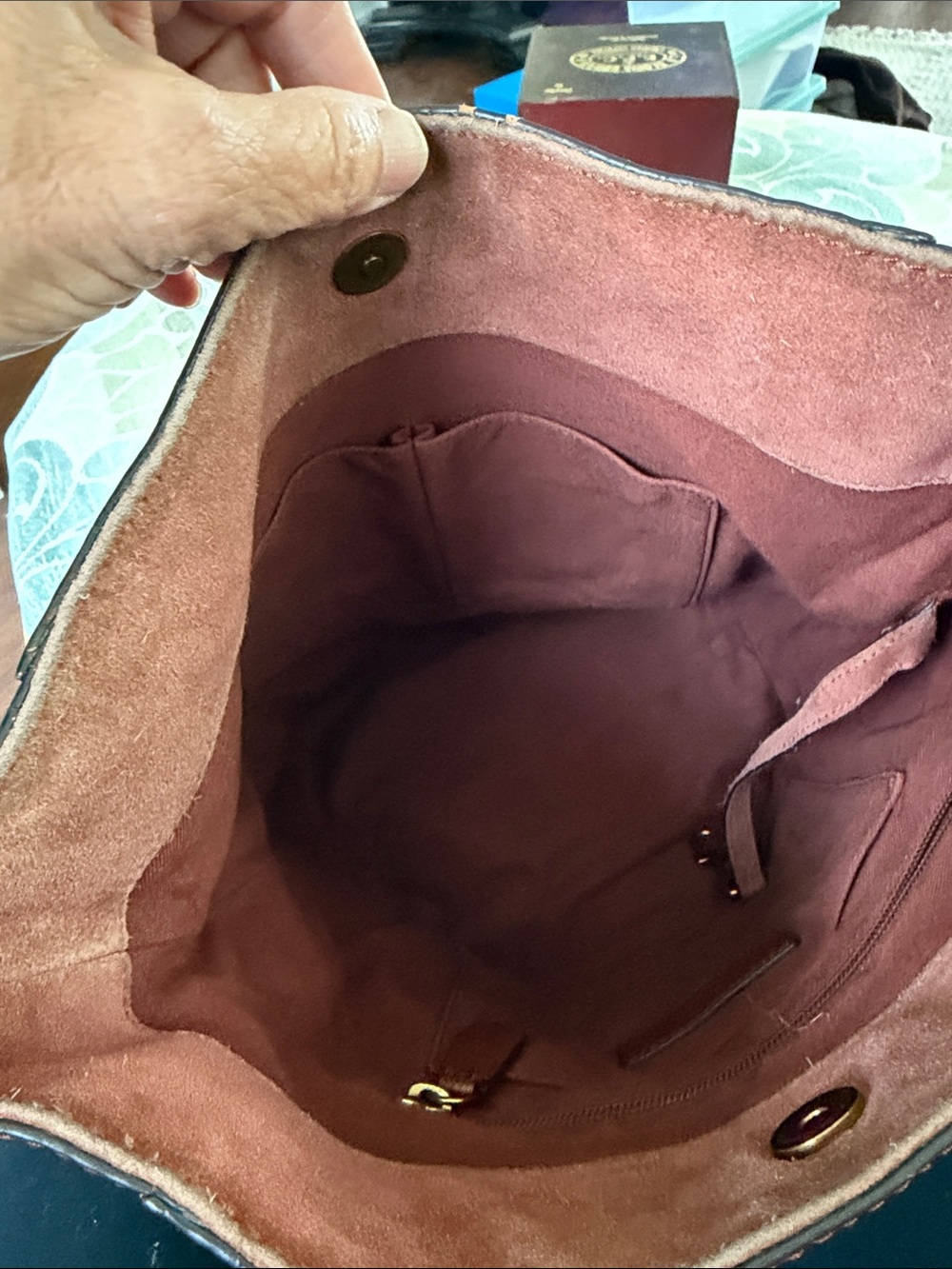Frye Rust brown leather bucket bag - Picture 6 of 6